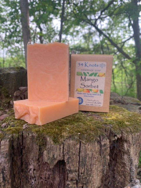 Mango Sorbet Handmade Soap | 34 Knots