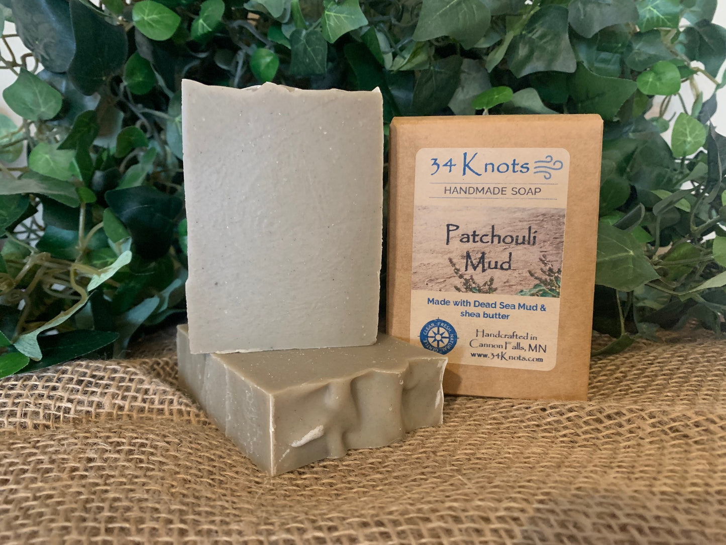 Patchouli Mud Handmade Soap | 34 Knots