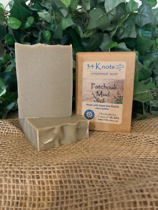 Patchouli Mud Handmade Soap | 34 Knots