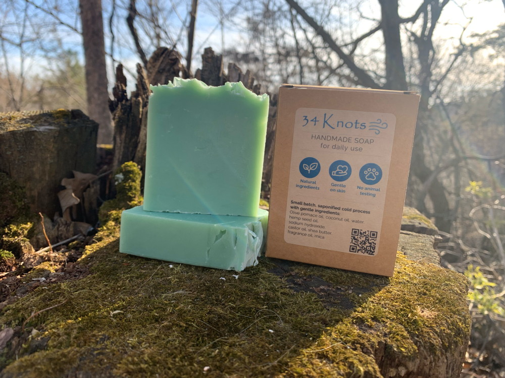 Bamboo Hemp Handmade Soap | 34 Knots