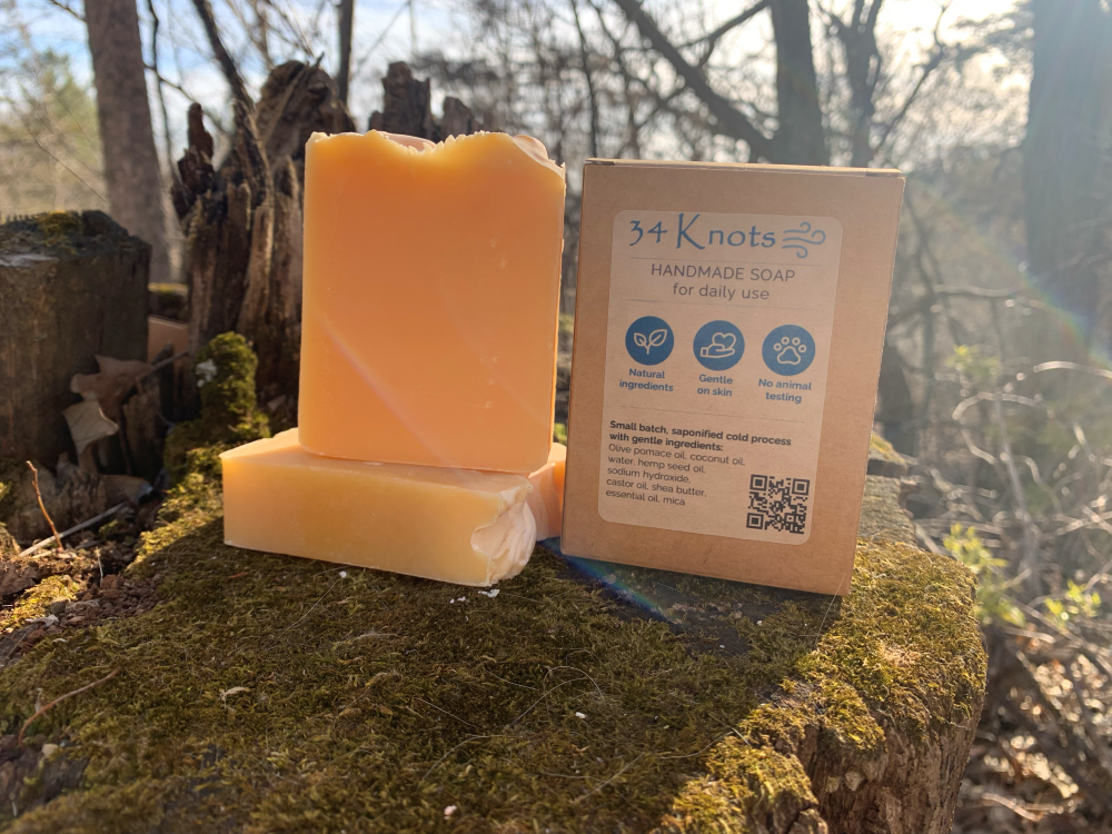 Cinnamon Cedarwood Handmade Soap | 34 Knots