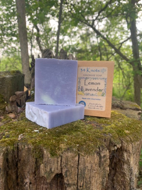 Lemon Lavender Handmade Soap | 34 Knots